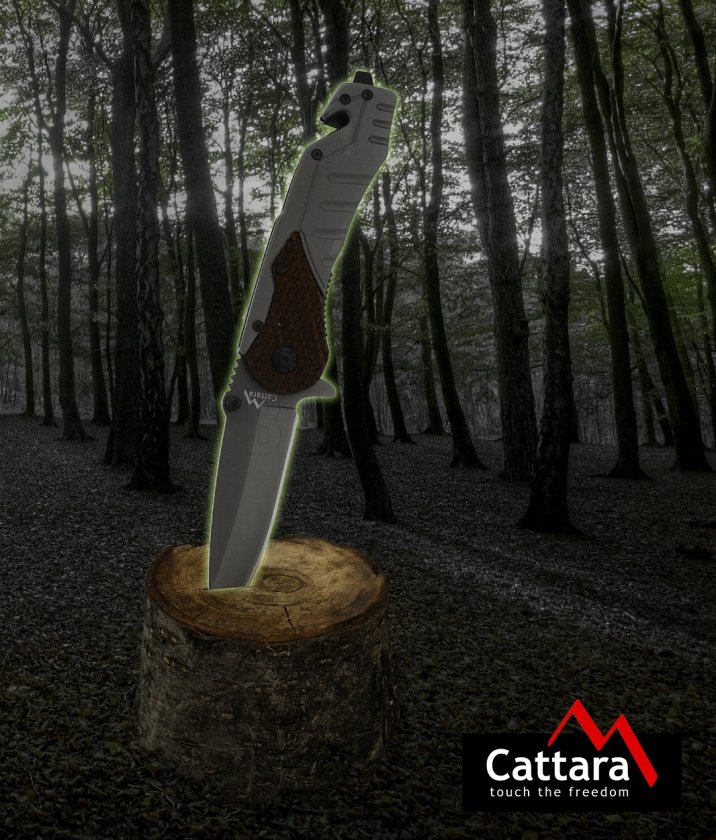 Zatvárací nôž Wood s poistkou 21cm