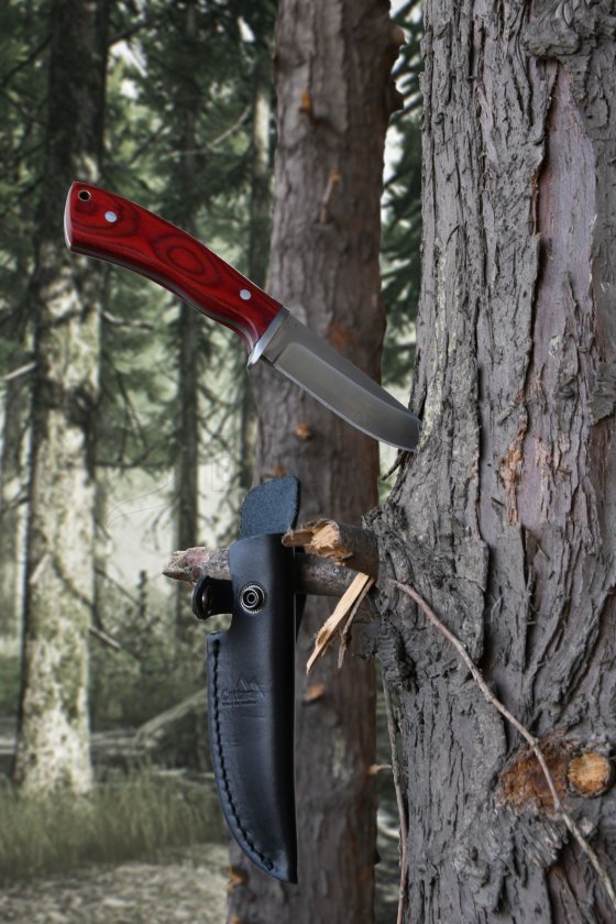 Dýka Trapper 21 cm s koženým puzdrom
