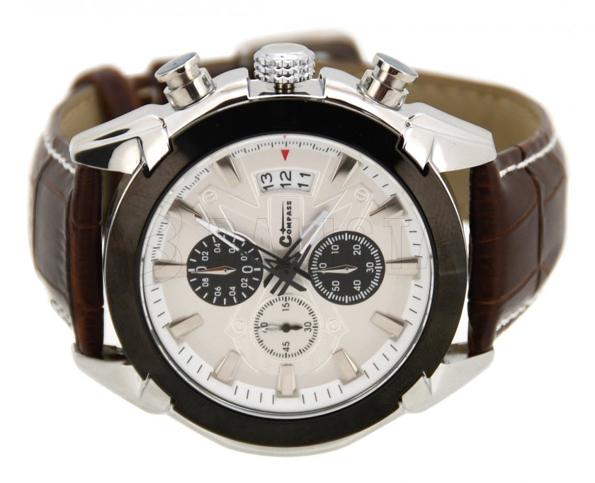 Hodinky Chrono White Compass