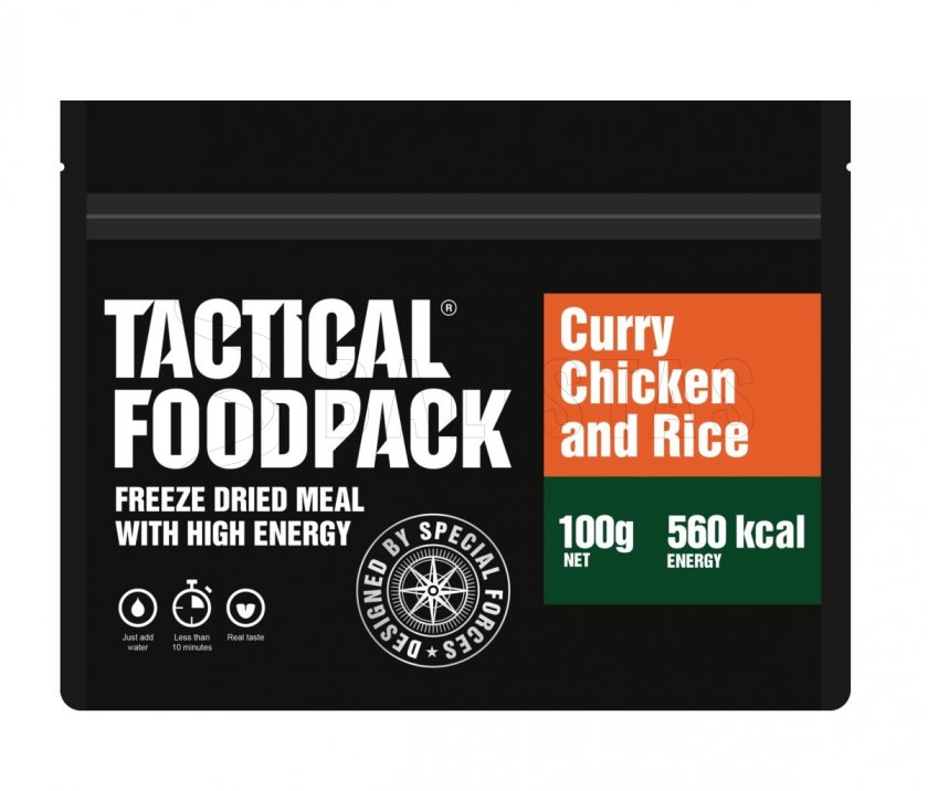 Dehydrované jedlo - kuracie na karí s ryžou Tactical Foodpack