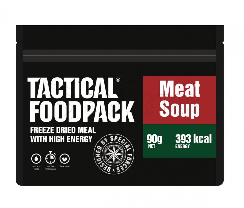 Dehydrované jedlo - mäsová polievka Tactical Foodpack