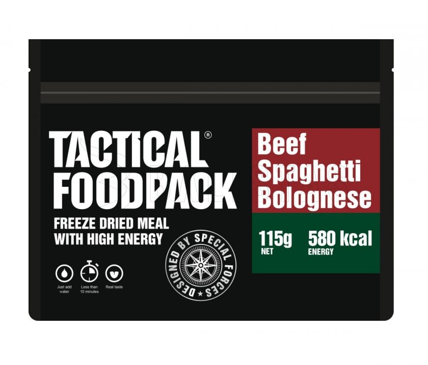 Dehydrované jedlo - boloňské špagety s hovädzím Tactical Foodpack