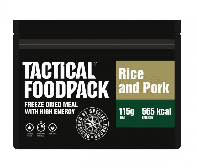Dehydrované potraviny - ryža s bravčovým mäsom Tactical Foodpack