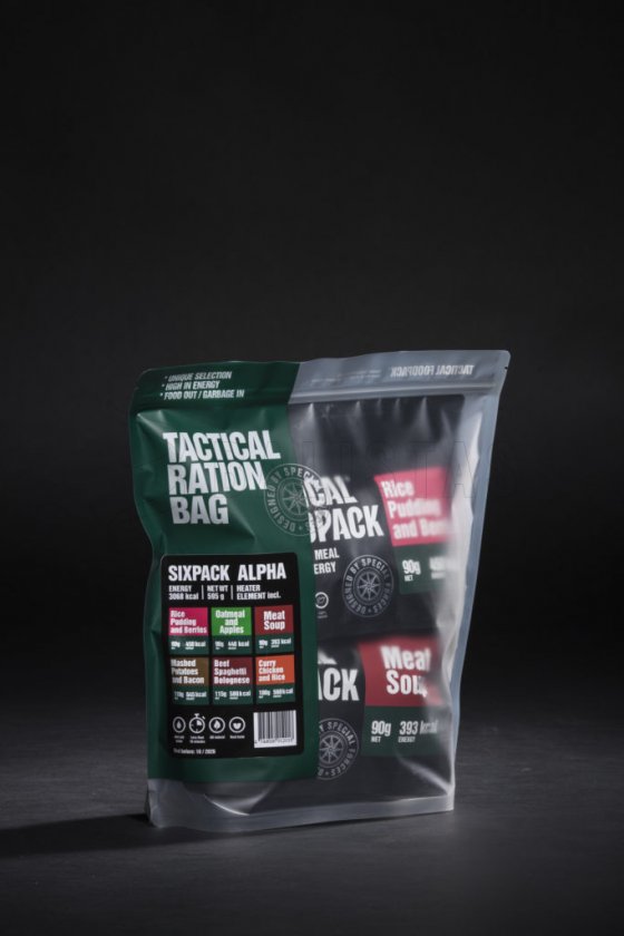 Set 6x MRE dehydrovaného jedla - Tactical Six Pack Alpha Tactical Foodpack