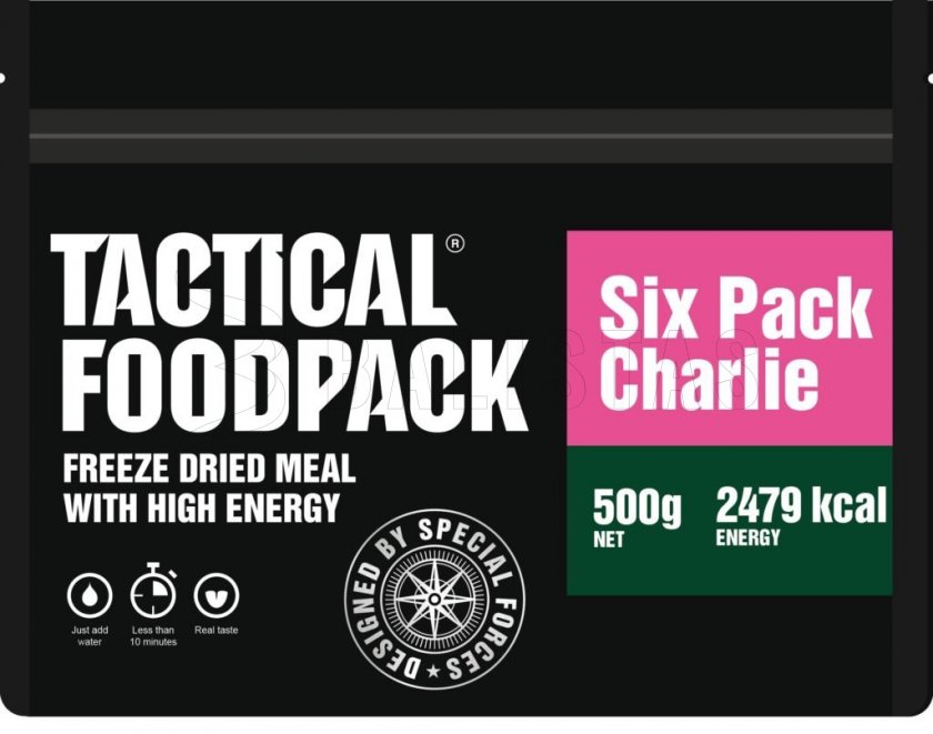 Set 6x MRE dehydrovaného jedla - Tactical Six Pack Charlie Tactical Foodpack