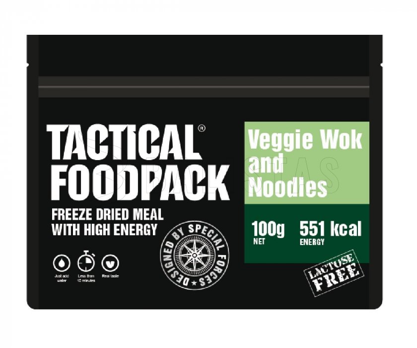Dehydrované potraviny - zelenina s rezancami Taktický Foodpack