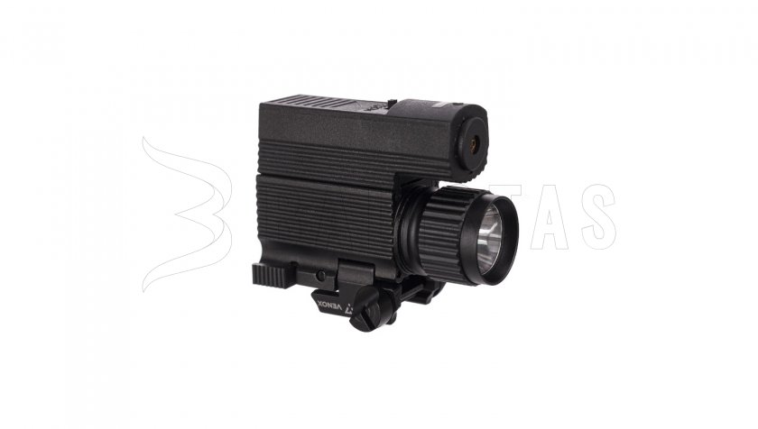 Laserový zameriavač Venox Flash zelený s LED svietidlom