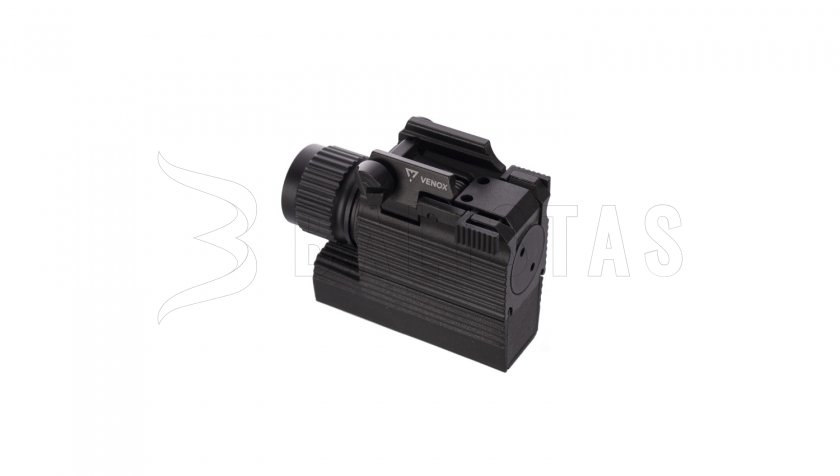 Laserový zameriavač Venox Flash zelený s LED svietidlom
