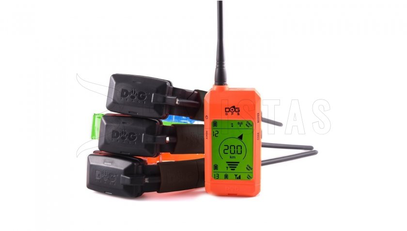 GPS lokátor Dogtrace DOG GPS X23 pre 3 psy - Oranžový