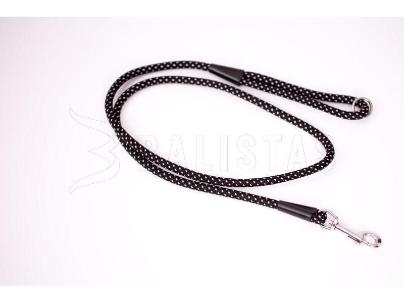 Vodítko Dogtrace reflexné 10mm 150cm čierne