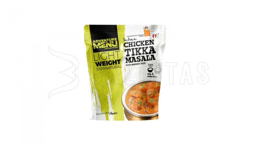 Kura Tikka Masala s ryžou basmati Dobrodružstvo Menu Ľahké