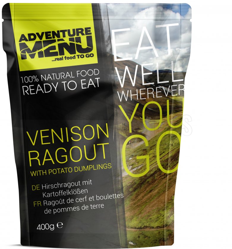 Jelenie ragú so zemiakovými knedličkami Adventure Menu