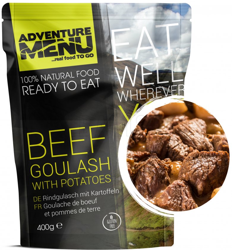Hovädzí guláš so zemiakmi Adventure Menu