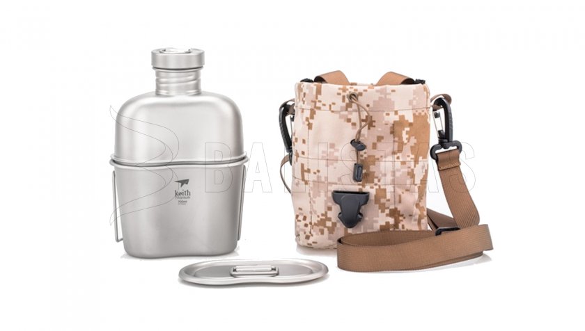 Titanová sada na varenie Keith Canteen Mess Kit