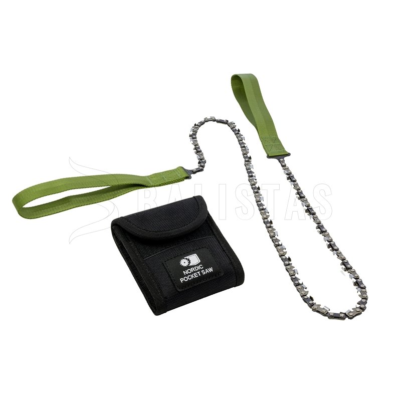 Vrecková reťazová píla Nordic Pocket Saw X-Long pre 2 osoby zelená