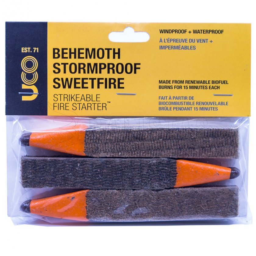 Podpaľovač UCO Behemoth Stormproof SweetFire 3ks