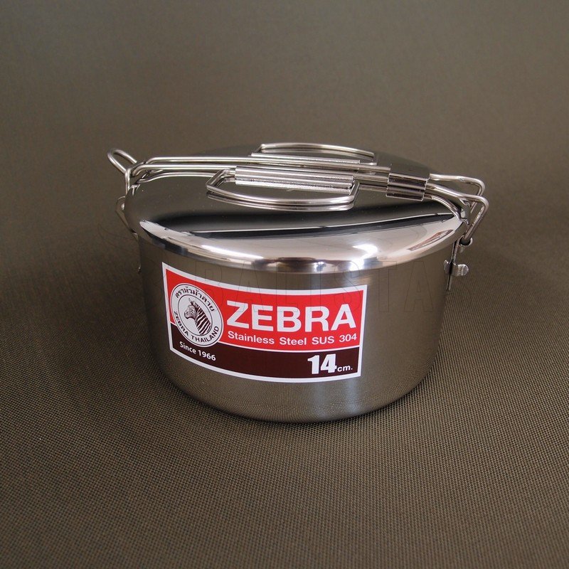 Kempingový hrniec Zebra 14 cm