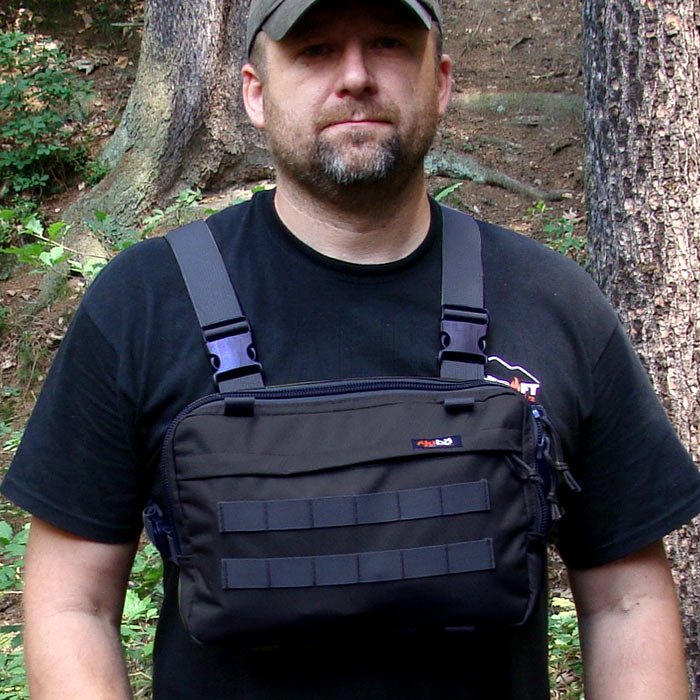 Jubö Predná taška Survival čierna