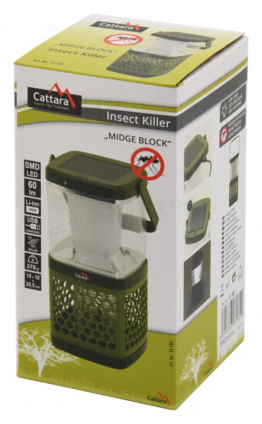 USB svietidlo a lapač hmyzu Cattara Midge Block