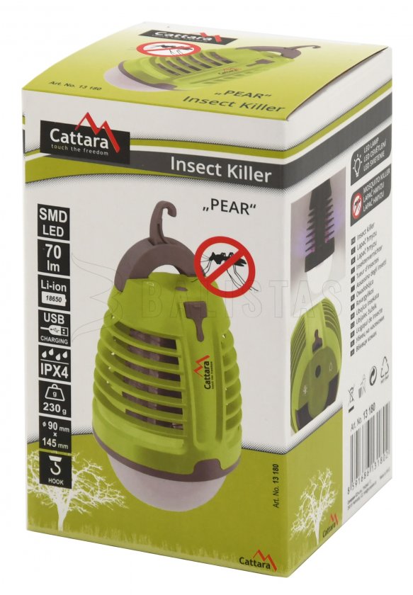 USB baterka a lapač hmyzu Cattara Pear