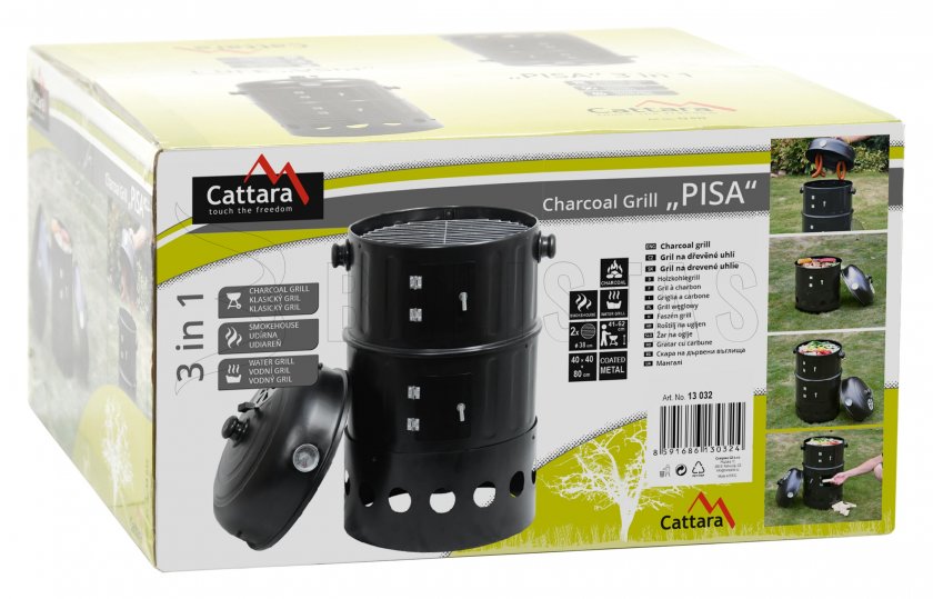 Gril a údenáreň Cattata Pisa 3in1