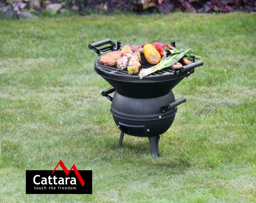 Gril na drevené uhlie liatinový Cattara Brindisi 35cm