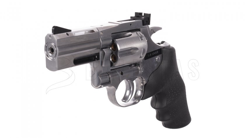 Vzduchový revolver ASG Dan Wesson 715 2,5" silver broky