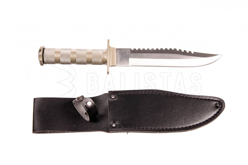 Survival nôž Fox Outdoor s koženým puzdrom