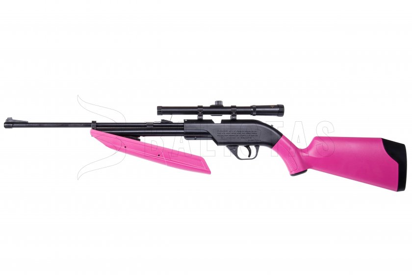 Vzduchovka Crosman Pumpmaster 760 SET 4,5mm ružová