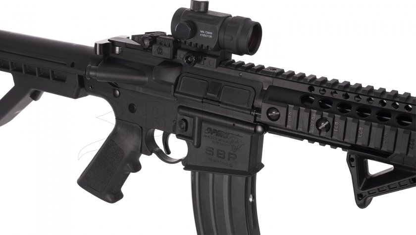 Vzduchovka Crosman DPMS SBR Full Auto 4,5mm s kolimátorom