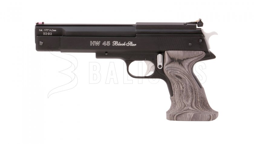Vzduchová pištoľ Weihrauch HW 45 Black Star 4,5mm