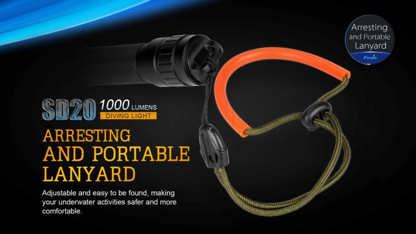 Potápačská LED svietidlo Fenix SD20