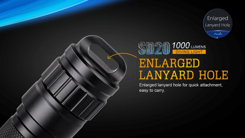 Potápačská LED svietidlo Fenix SD20