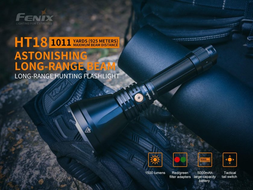 Lovecká svietidlo Fenix HT18