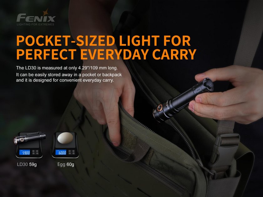 Baterka Fenix LD30 + USB batéria 3500 mAh