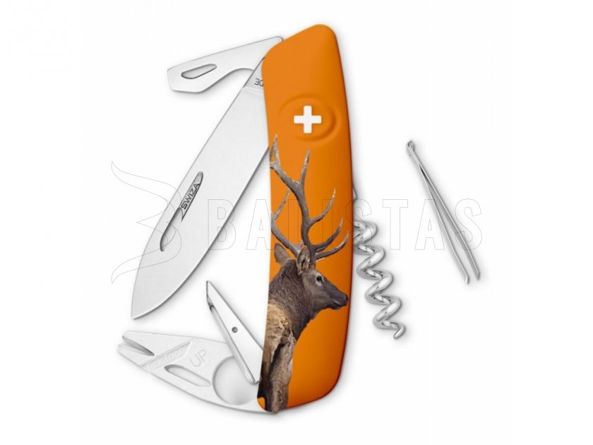 Švajčiarsky vreckový nôž Swiza TT03 Wildlife Bull Elk