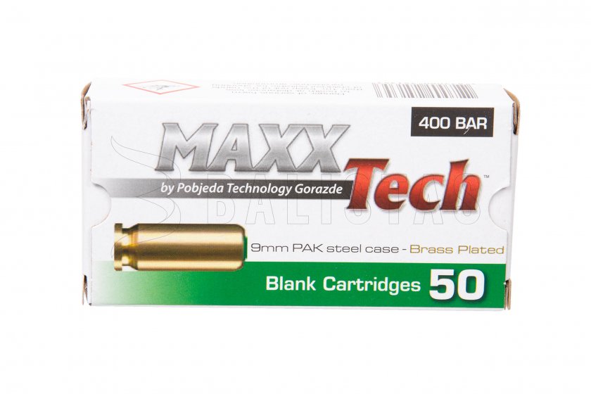 Štartovacie náboje MAXX Tech 9mm pištoľ 50ks