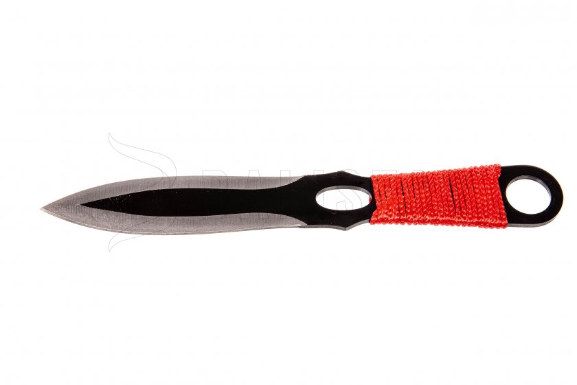 Sada vrhacích nožov Kandar red paracord (82)