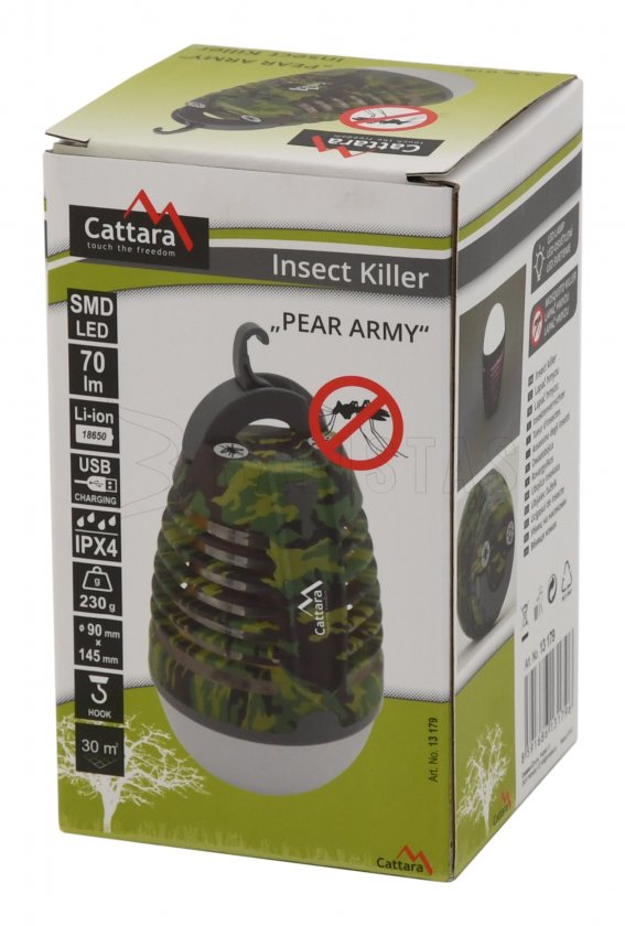 Nabíjacia baterka PEAR ARMY + lapač hmyzu