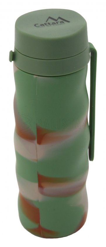 Silikónová skladacia fľaša ARMY 550ml