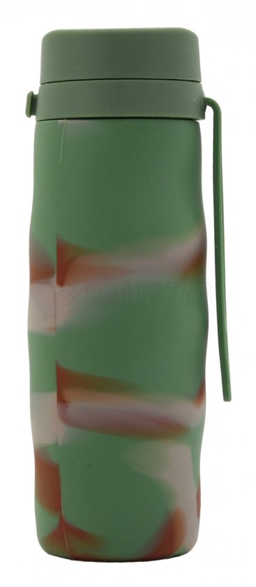 Silikónová skladacia fľaša ARMY 550ml