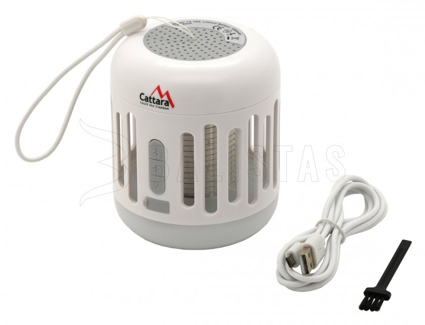 Svietidlo MUSIC CAGE Bluetooth nabíjacie + UV lapač hmyzu