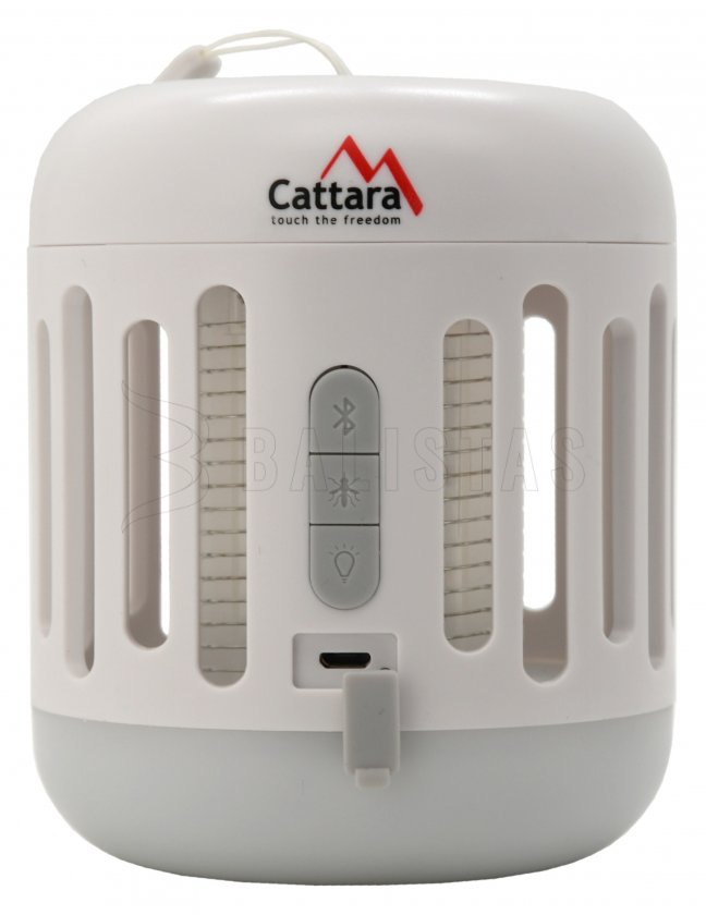 Svietidlo MUSIC CAGE Bluetooth nabíjacie + UV lapač hmyzu