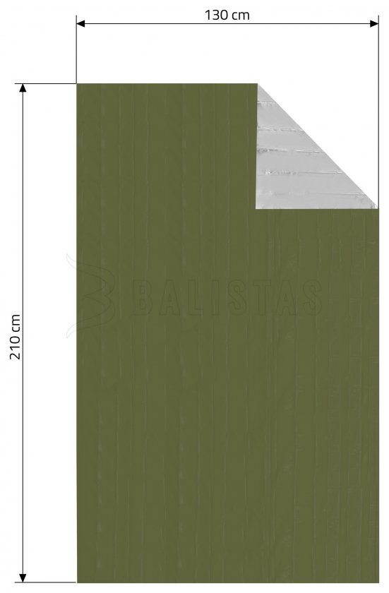 Izotermická fólia SOS zelená 210x130cm