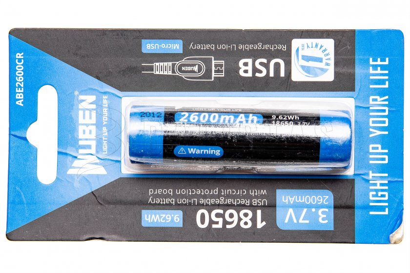 Batéria Wuben 2600B/18650 Li-Ion 2600mAh