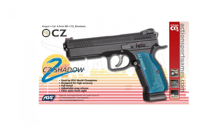 Vzduchová pištoľ ASG CZ Shadow 2 4,5mm