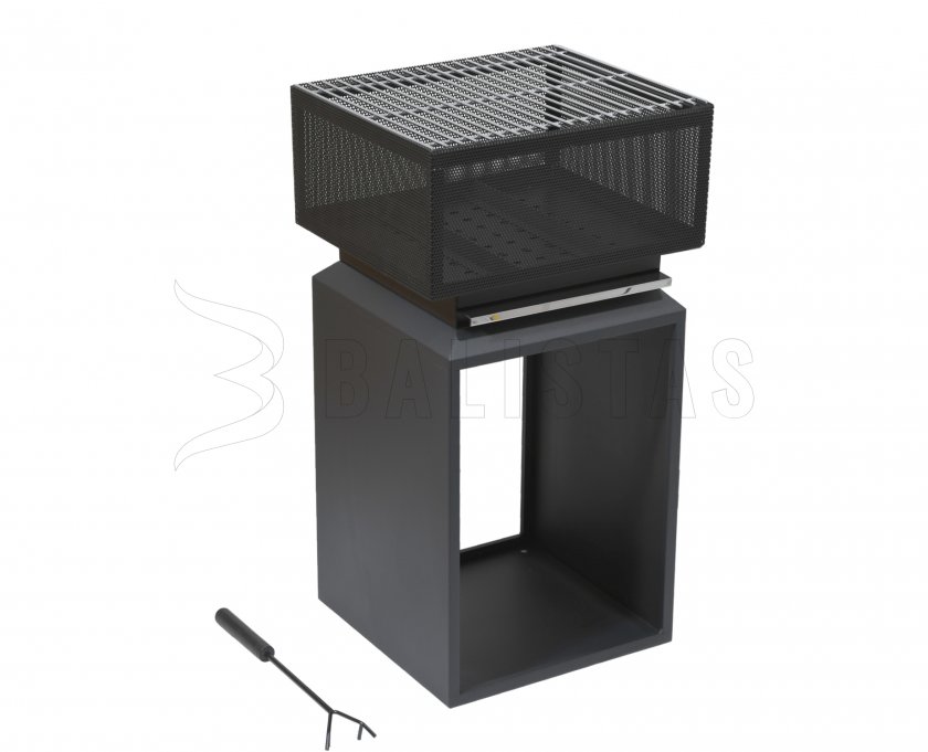Ohnište CUBE s mriežkou 74cm