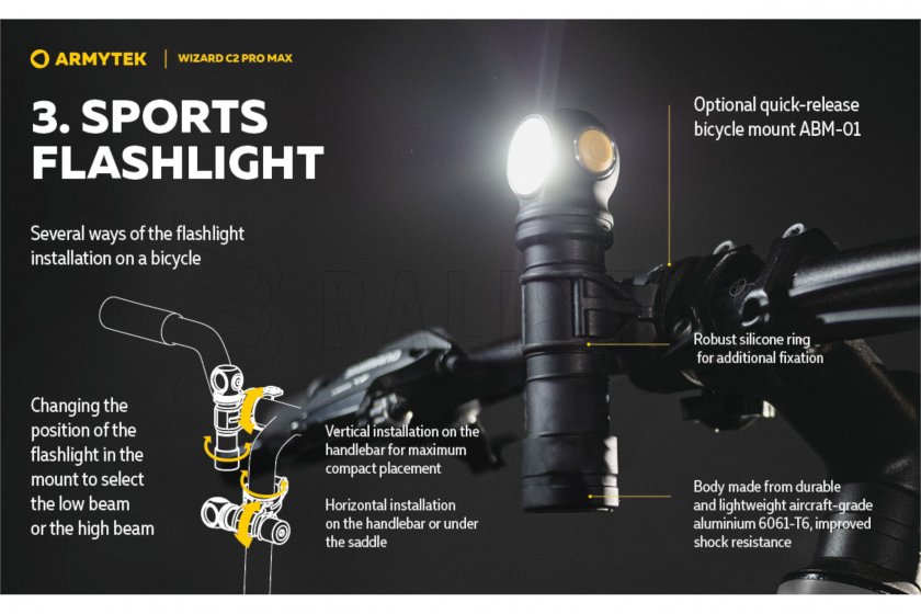 Čelovka Armytek Wizard C2 Pro MAX 19