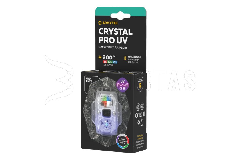 Multifunkční svítilna Armytek Crystal Pro UV - šedá 04.jpg