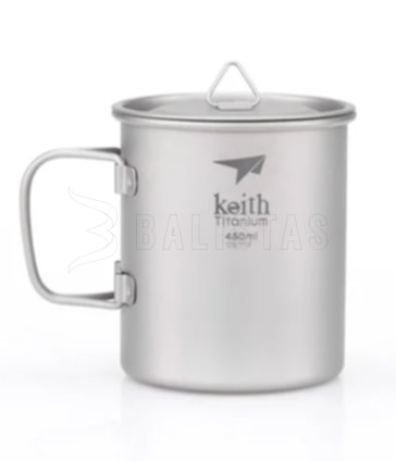 Titánový hrnček Keith s viečkom 450ml 3